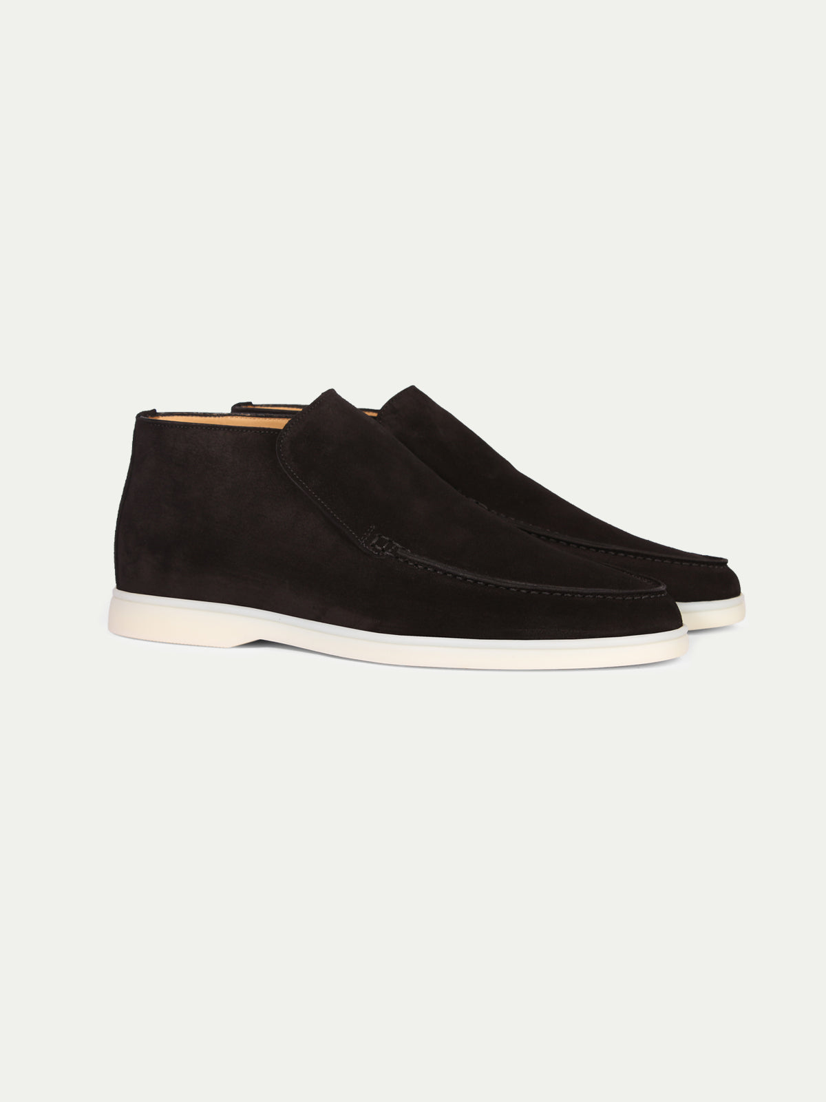 Luxury Noir Suede Loafers Pour Homme