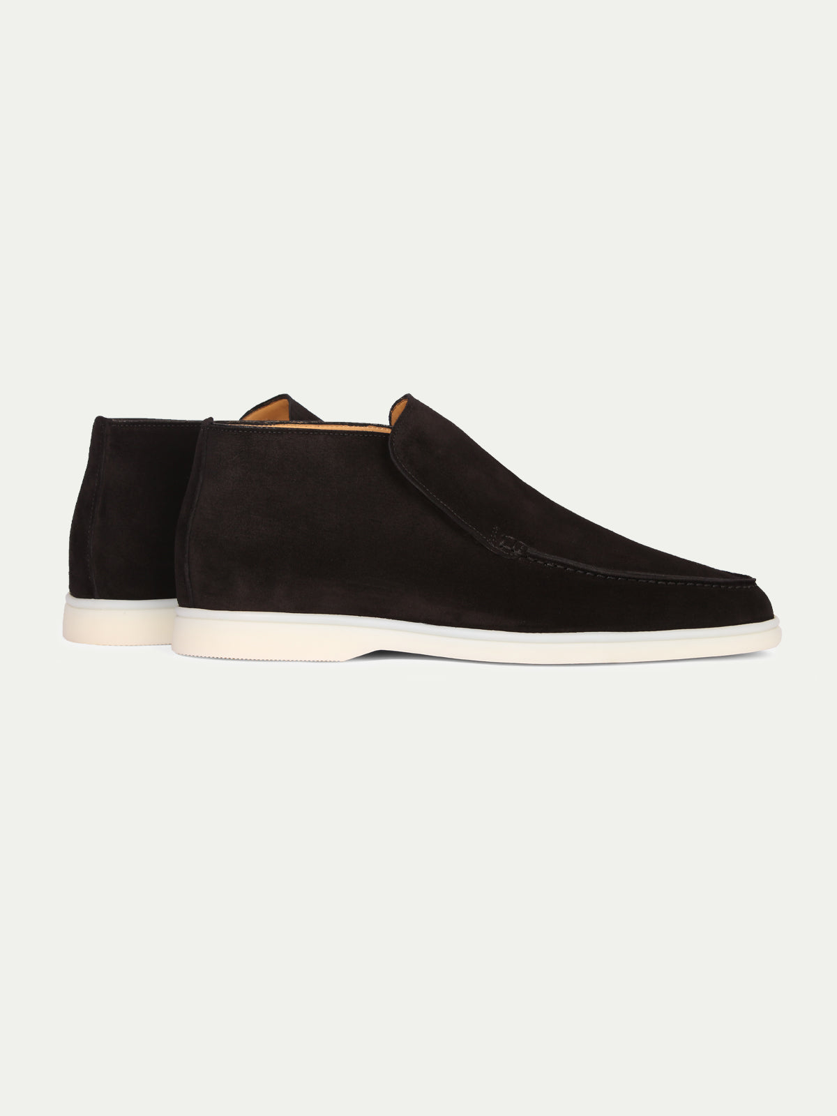 Luxury Noir Suede Loafers Pour Homme