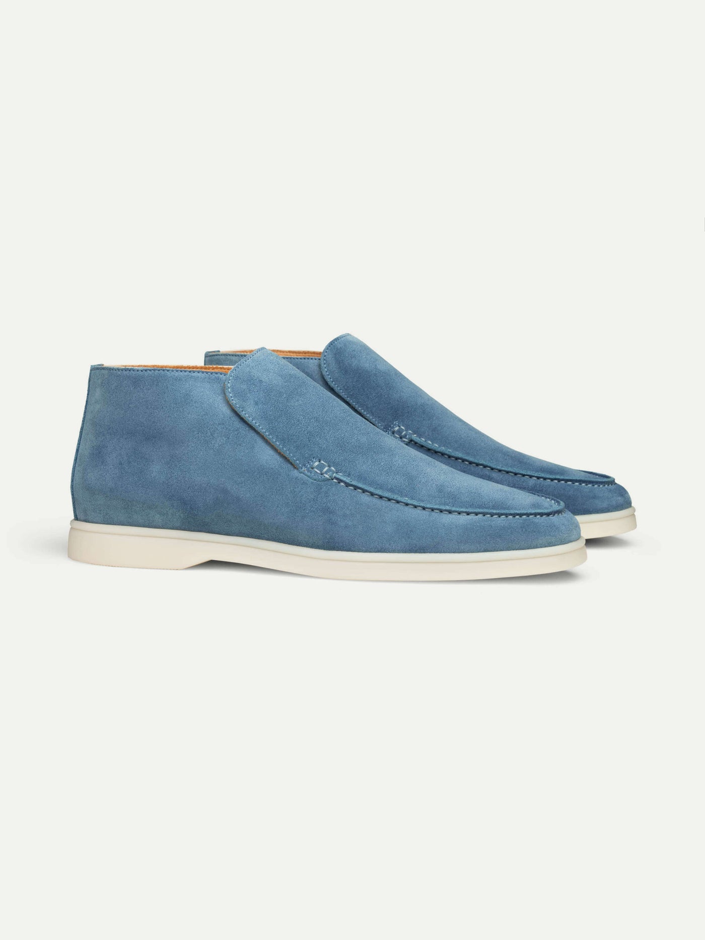 Luxury Sapphire Bleu Loafers Pour Homme