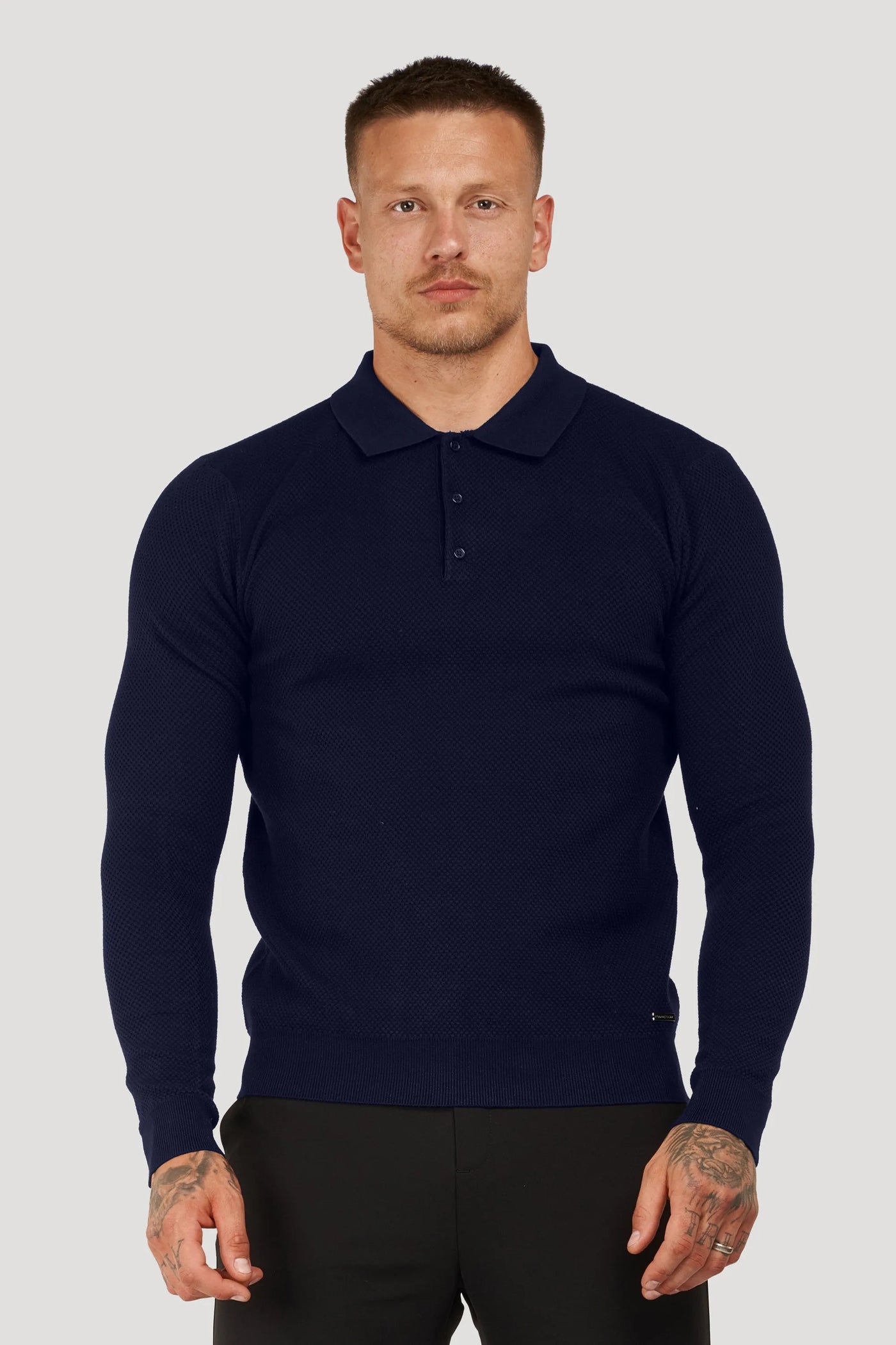 LE POLO À BOUTONS HUGO GRIS ORAGE