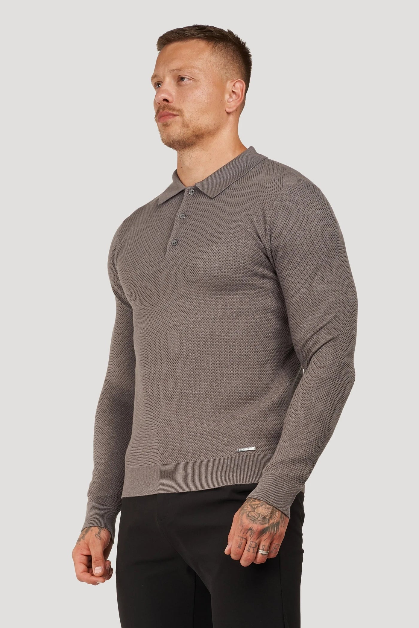 LE POLO À BOUTONS HUGO GRIS ORAGE