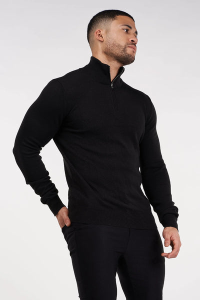 LE PULL NAPOLI HALF ZIP ROUGE CORDOVAN