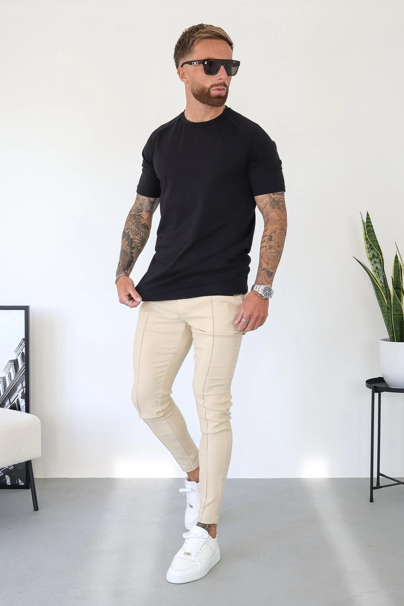 LE T-SHIRT BASIQUE MUSCLE BLANC