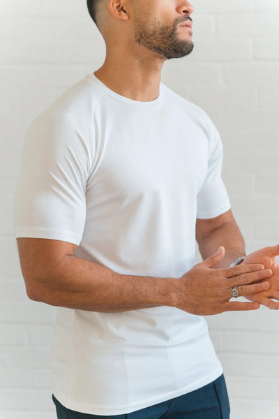 LE T-SHIRT BASIQUE MUSCLE BLANC
